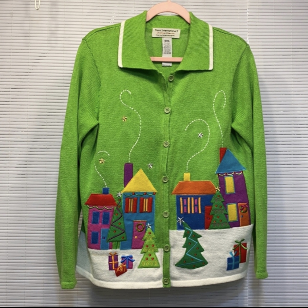 Vintage Tiara International Christmas Sweater